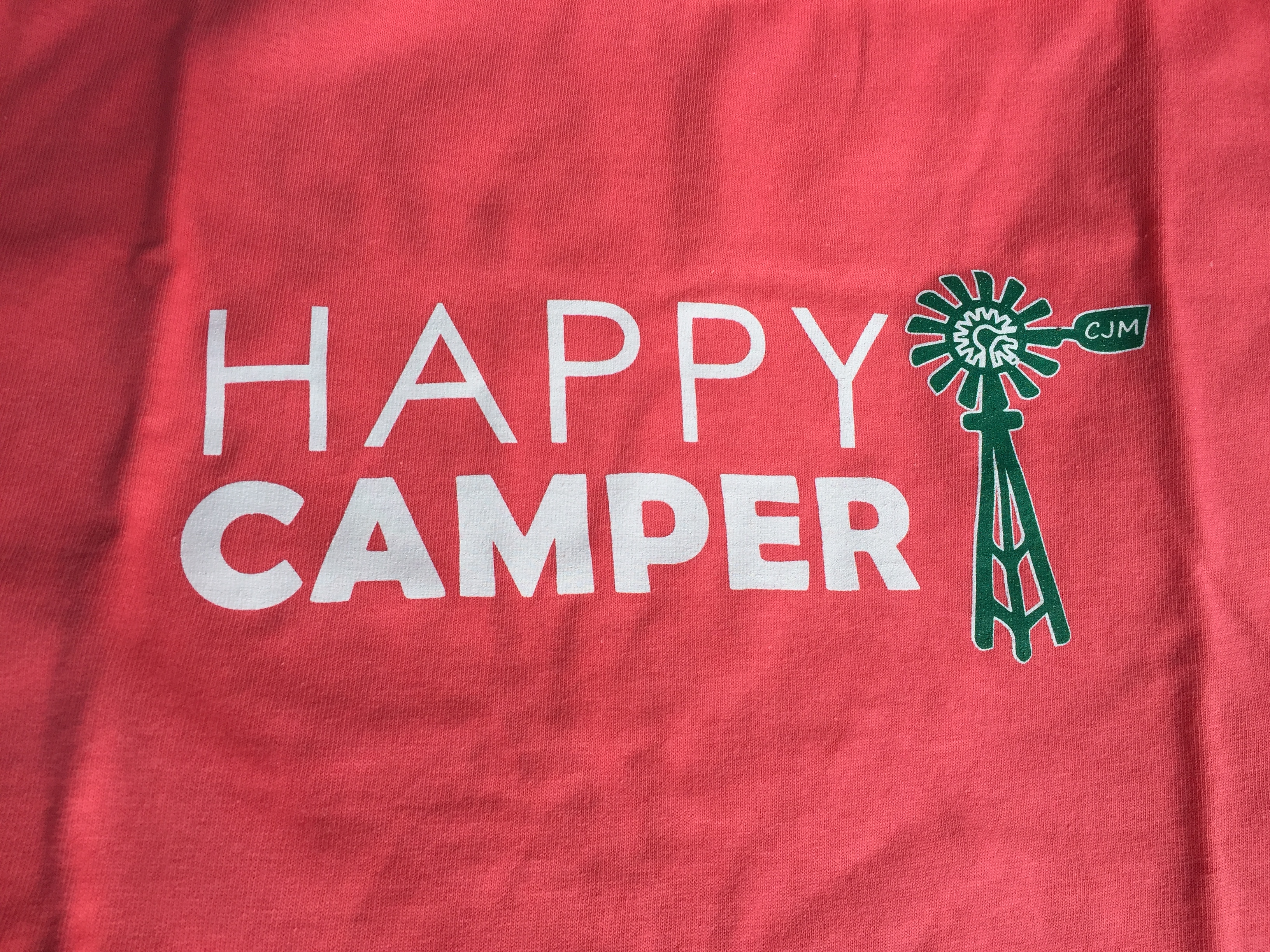 Adult "Happy Camper" Shirt (Pink) Camp John Marc